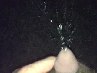 Pissing Outside in Darkness