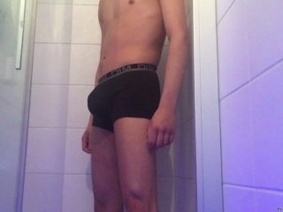 Pissing + shower + jerking + cumshot