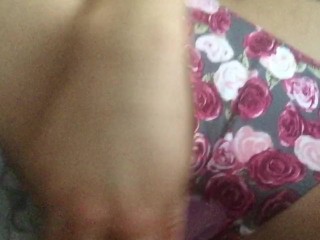 playing with my vibrator before selling my cum soaked panties