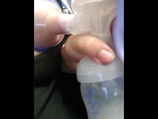 Pumping these milk full tits