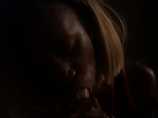 Quick At home ebony Blow Job