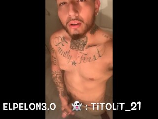 Quick jack off in the bathroom before I shower