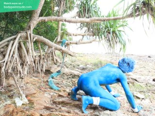 Real Pokemon Boy / Body Paint / 19 Years Old Extreme Fetish Cosplay #2
