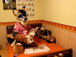 Repo having some fun with fleshlight and Bolt plushie