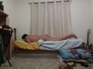Request: Chub Boy Humps His Bed And Cums For Friend