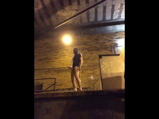 Risky JERK OFF behind the Building ** PART 1 **