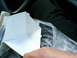Risky Public Wank and Cum In My Car
