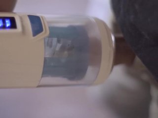 Robot Sex Machine. Robotic Fleshlight. Male sex toy blowjob machine slow mo
