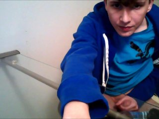 sexy straight boy shooting massive load
