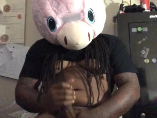 Sexy Thick Black Unicorn Jerking Off