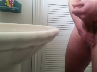Shaving My Cock and Balls then a Wank..