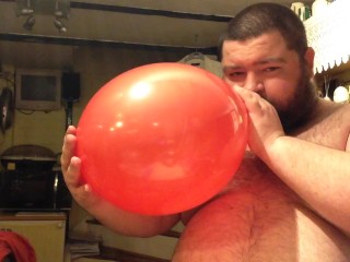 shirtless balloon blow clip