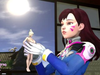 Shrunk Mercy Teased by Giantess D.va