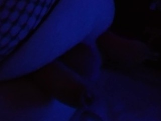 Sissy side straddles fuck machine