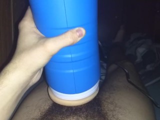 Skinny Cums Hard Using Autoblow 2