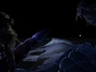 skyrim dragon and Argonian girls love