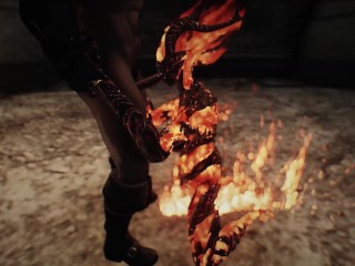 skyrim Female monster Flame Atronach porn