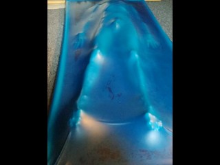 Slave encased in latex vacbed
