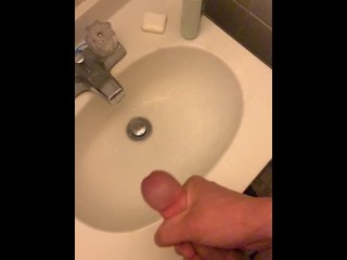 Slow motion jerk off huge head