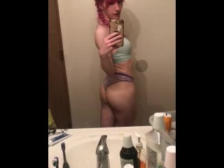 Slutty girl masturbates and dances for you!