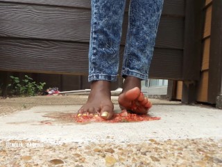 Smashing strawberries