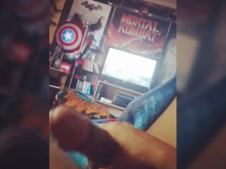 Solo cumshot huge load