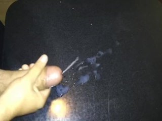 Solo Jerking Off Huge Load of Cum