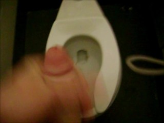 Solo Male Bathroom Stall Cumshot