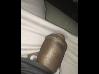 someone almost saw my monster dick