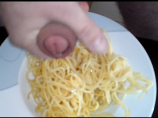 Spaghetti mit Sahne Sauce