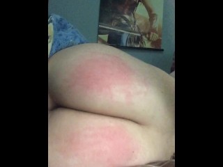 SPANKING MYSELF RED