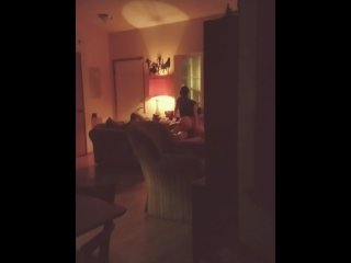Spying on my hotwife fucking her second ever strange cock