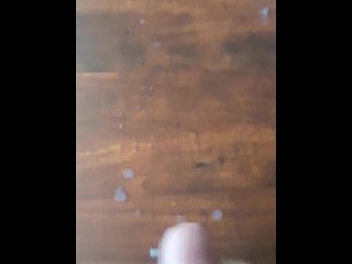 Straight Teen jerking off and making a huge cum shot