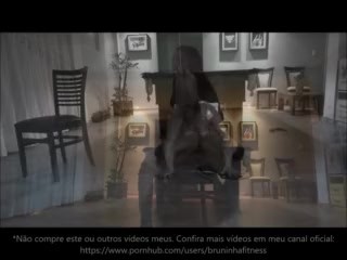 Striptease at the billiard table - Hot brazilian striper hot ass