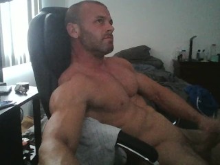 stroking my cock