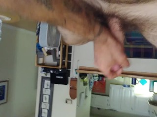 Stroking while the wife is out