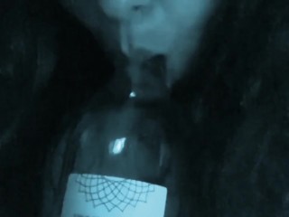 Sucking Off a  Bottle