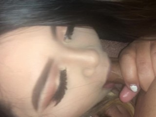 Sucking On My Husbands Cock Like A Porn Star.