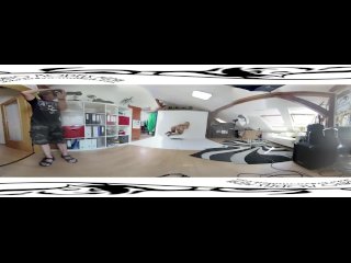 Supergirl Izzy Delph 3DVR360 video backstage from shoot before masturbation