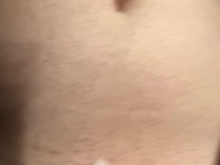 Tail end of a morning jerk and finishing on myself.