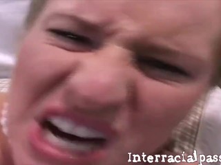 Teen Cassidy strains to take the Monster Cock!