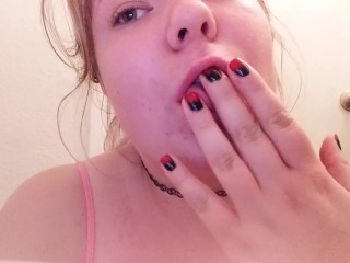 Teen Tits Playtime and Finger Sucking