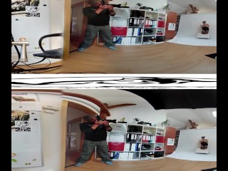 Teressa Bizare Noir 05 - Backstage before masturbation 3DVR 360 UP-DOWN