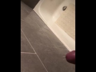Thick Cock Releases Huge Shower Cumshot