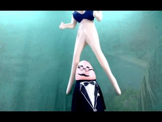 Tiny Slut Bounces on World's Biggest Cock! Sensual extravaganza at poolside