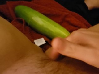 Too Thick Cucumber Makes Me Squirt