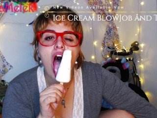 Trailer - BBW Ice Cream BlowJob and Tease - LunaMelek.manyvids.com