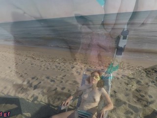 trailrer- pissing on the beach