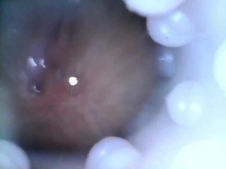 Trans girl using fleshlight