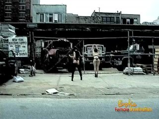Two leather-clad sluts have some really kinky BDSM lesbian fun